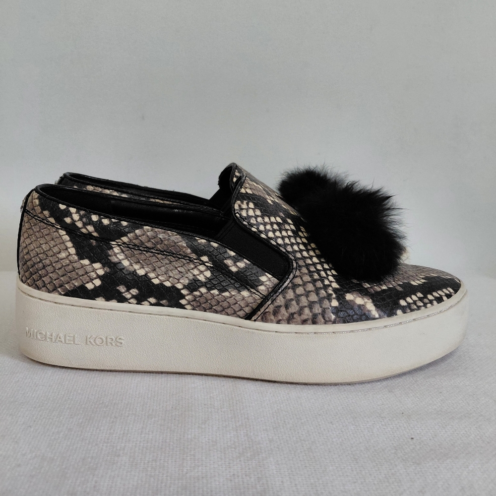 Michael Kors Snake Sneaker Pom Pom - Picture 3 of 8
